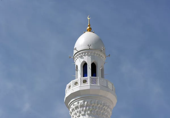 یکی از مناره های مسجد افتخار مسلمانان با نام حضرت محمد (ص) در شالی چچن یکی از مناره های مسجد افتخار مسلمانان با نام حضرت محمد (ص) در شالی چچن - اسپوتنیک ایران
