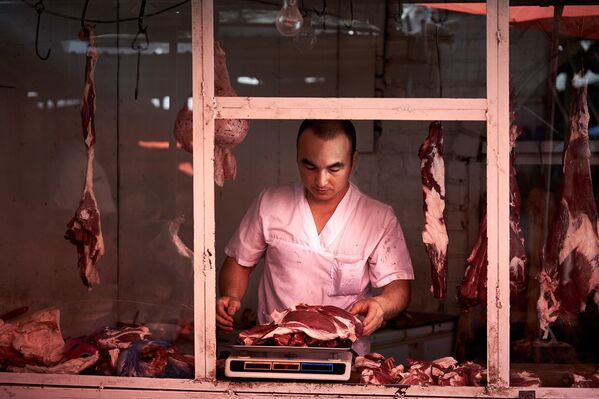 گوشت فروشی در قرقیزستان - اسپوتنیک ایران  