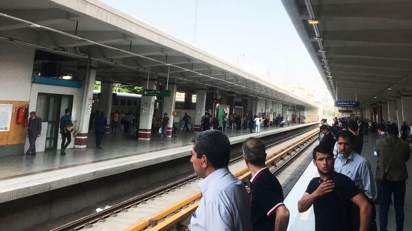 خروج قطار از ریل در خط ۶ مترو تهران  - اسپوتنیک ایران  