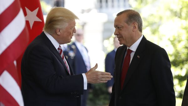 استقبال ترامپ از اردوغان در کاخ سفید - اسپوتنیک ایران  
