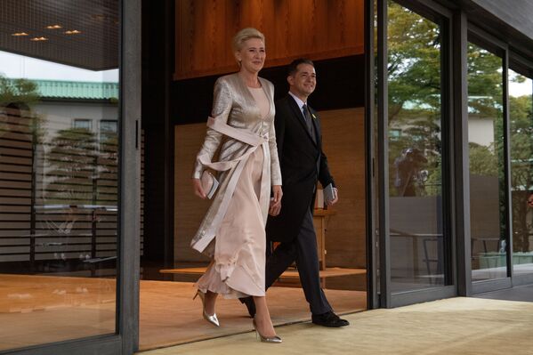 همسر رئیس جمهور لهستان و سفیر لهستان در مراسم تاجگذاری امپراتور ژاپن - اسپوتنیک ایران  