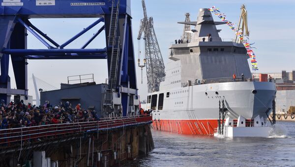 نخستین کشتی يخ شكن جنگی روسیه به آب انداخته شد - اسپوتنیک ایران  