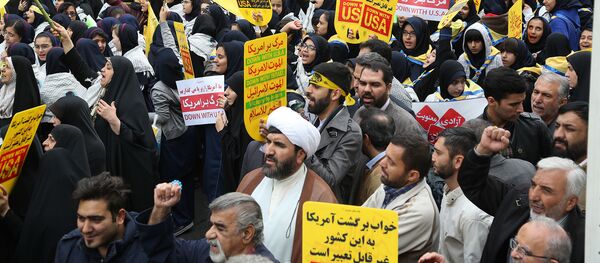 تظاهرات در تهران به مناسبت چهلمین سالگرد تصرف سفارت آمریکا تظاهرات در تهران به مناسبت چهلمین سالگرد تصرف سفارت آمریکا - اسپوتنیک ایران