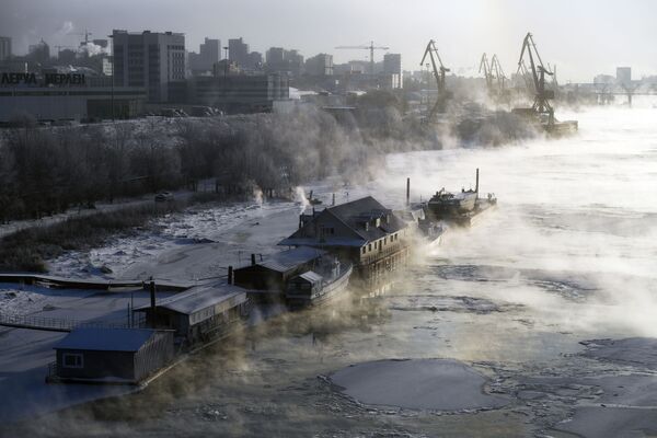 کافه رودخانه «اوب» در نووسیبیرسک روسیه - اسپوتنیک ایران  