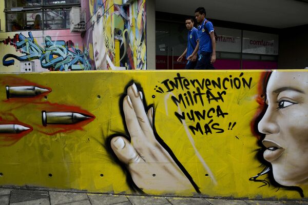 گرافیتی در مدلین  کلومبیا - اسپوتنیک ایران  
