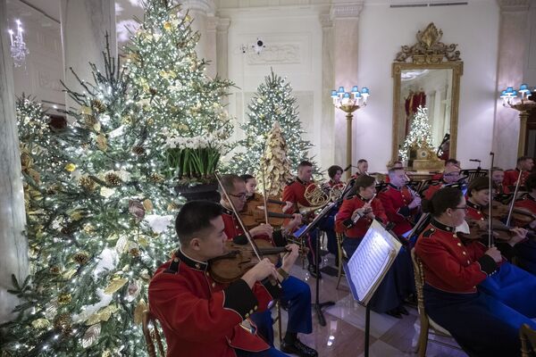 تزیینات جشن کریسمس در کاخ سفید آمریکا - اسپوتنیک ایران  