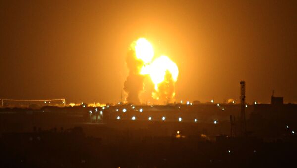 حمله ارتش اسرائیل به تاسیسات حماس در غزه - اسپوتنیک ایران  