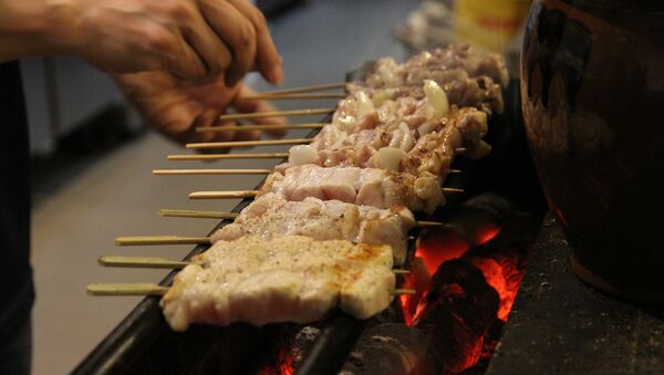 Russian shish-kebab made in Nagato as part of preparations for Putin’s visit - اسپوتنیک ایران  