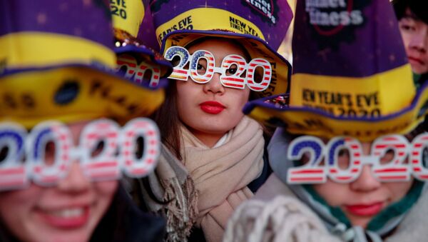 جشن سال نو در میدان تایمز نیویورک - اسپوتنیک ایران  