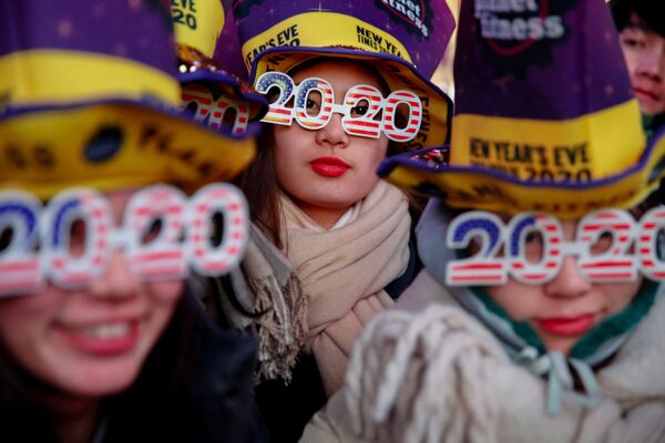 جشن سال نو در میدان تایمز نیویورک - اسپوتنیک ایران  