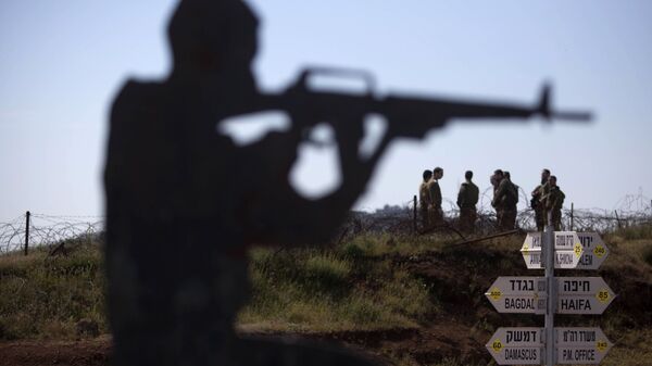 Израильские солдаты в районе Голанских высот  - اسپوتنیک ایران  