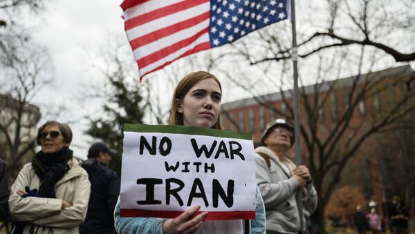 برگزاری تظاهرات مخالفت با جنگ آمریکا با ایران در سئول، واشنگتن و نیویورک  - اسپوتنیک ایران  