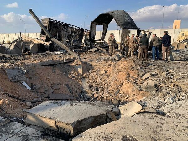 صحنه‌هایی پس از ضربات موشکی به پایگاه آمریکا « عین الاسد»در عراق - اسپوتنیک ایران  