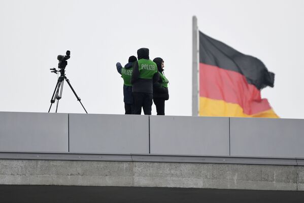 پلیس آلمان در زمان برگزاری کنفرانس بین المللی لیبی در برلین - اسپوتنیک ایران  