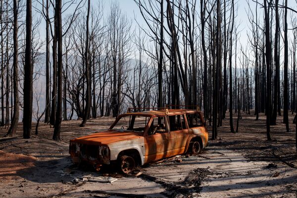 ماشین آتش گرفته در دره کانگروها در استرالیا  - اسپوتنیک ایران  