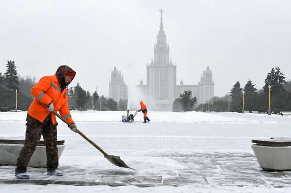 برف روبی در مسکو  - اسپوتنیک ایران  