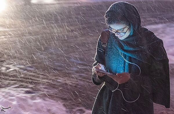 بارش شدید برف در تبریز- ایران - اسپوتنیک ایران  