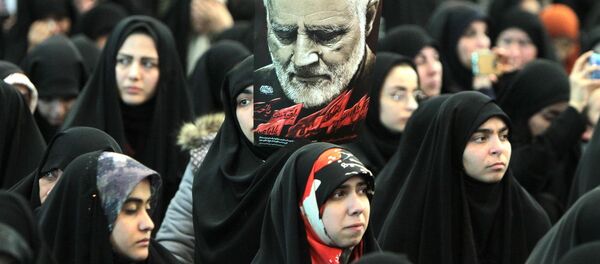 مراسم چهلمین روز شهادت سردار قاسم سلیمانی مراسم چهلمین روز شهادت سردار قاسم سلیمانی - اسپوتنیک ایران