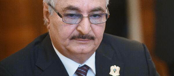Командующий Ливийской национальной армией Халифа Хафтар Командующий Ливийской национальной армией Халифа Хафтар - اسپوتنیک ایران