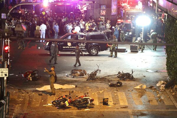محل انفجار در مرکز  بانکوک - اسپوتنیک ایران  