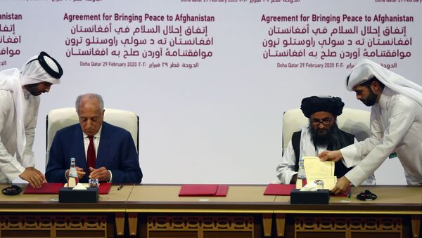 توافقنامه صلح طالبان با ایالات متحده آمریکا  - اسپوتنیک ایران  