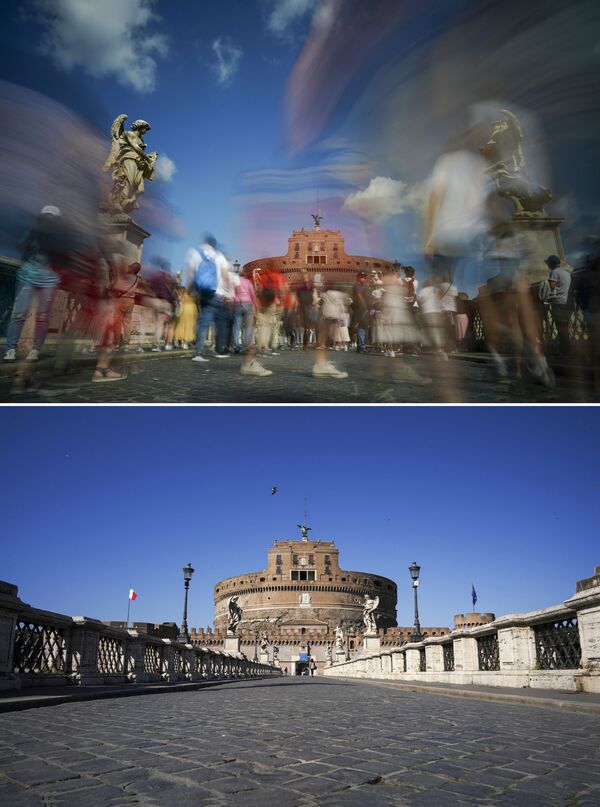 جهان قبل و بعد از هجوم کروناویروس 
شهر روم ایتالیا - اسپوتنیک ایران  