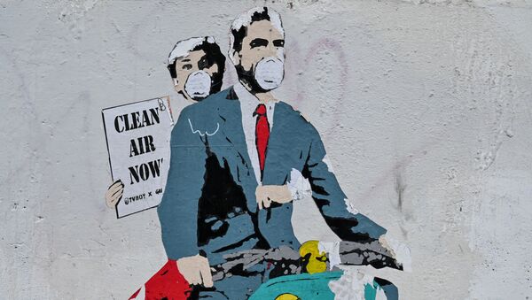 گرافیتی کرونایی
روم ایتالیا - اسپوتنیک ایران  
