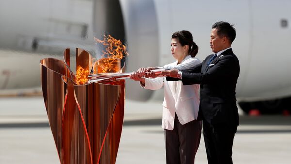 مراسم انتقال مشعل المپیک به ژاپن - اسپوتنیک ایران  