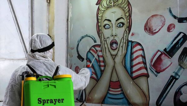 روند ضدعفونی در حومه بغداد - اسپوتنیک ایران  