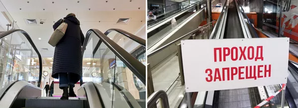 مرکز خرید «گورود» در مسکو قبل و بعد از قرنطینه مرکز خرید «گورود» در مسکو قبل و بعد از قرنطینه - اسپوتنیک ایران