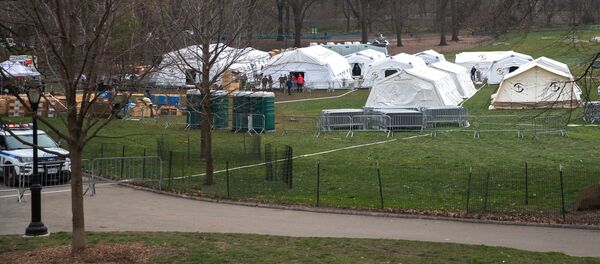 تبدیل پارک مرکزی نیویورک به بیمارستان کرونا - اسپوتنیک ایران  