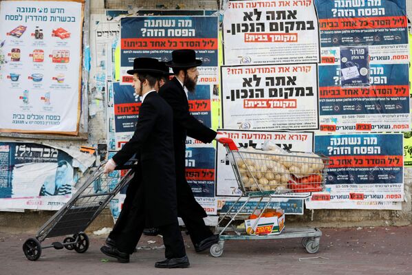 سبد خرید در اسرائیل در زمان اپیدمی کرونا - اسپوتنیک ایران  