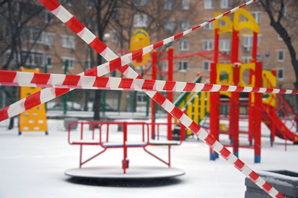 میدان بازی کودکان در یکی از خیابان های مسکو
 - اسپوتنیک ایران  