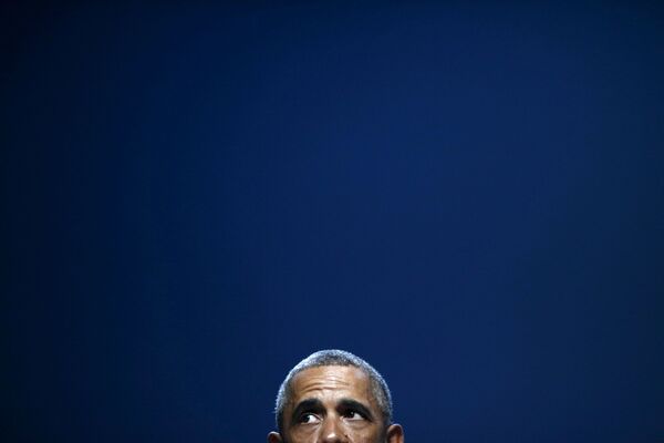 باراک اوباما در زمان سخنرانی - اسپوتنیک ایران  