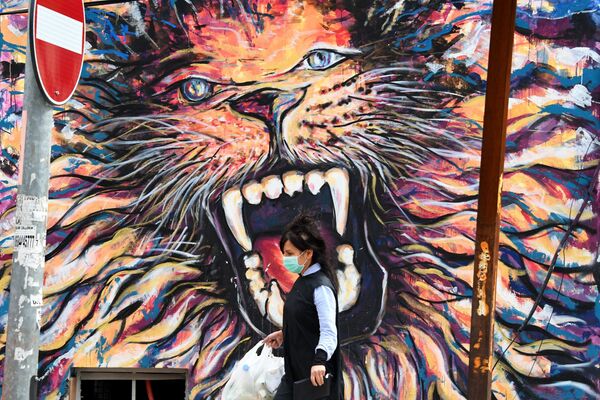 ماسک، گرافیتی،هنر خیابانی در مقابل کرونا
تیرانا - اسپوتنیک ایران  