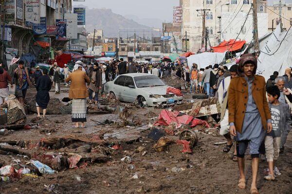 باران شدید در یمن - اسپوتنیک ایران  