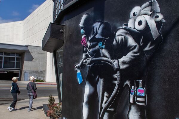 نقاشی دیواری در لس آنجلس - اسپوتنیک ایران  