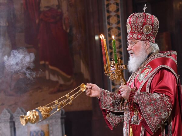 اسقف کریل اعظم در مراسم عید پاک در مسکو - اسپوتنیک ایران  