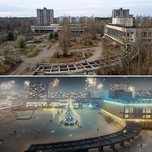 شهر پریپیات قبل و بعد از سانحه چرنوبیل - اسپوتنیک ایران  