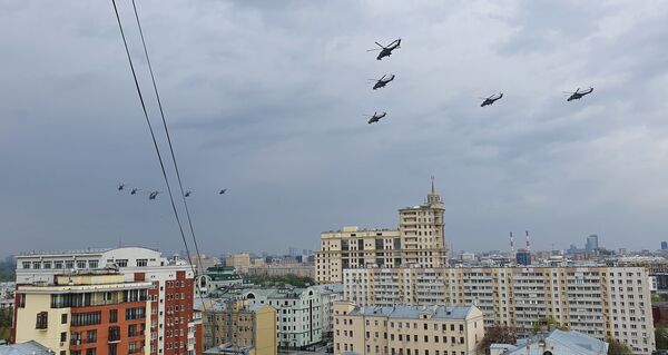تمرینات هوایی به مناسبت 75-مین سالگرد پیروزی در جنگ جهانی دوم در مسکو - اسپوتنیک ایران  