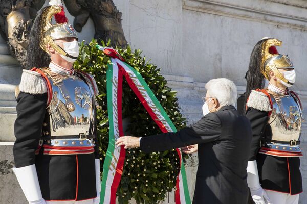 رئیس جمهور ایتالیا، سرجیو ماتارلا در مراسم روز جمهوری - اسپوتنیک ایران  