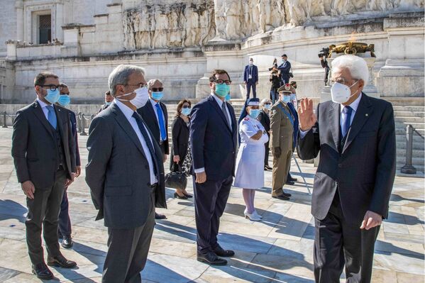 رئیس جمهور ایتالیا، سرجیو ماتارلا در مراسم روز جمهوری - اسپوتنیک ایران  