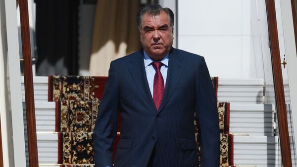 Прилет президента Таджикистана Эмомали Рахмона в Москву - اسپوتنیک ایران  