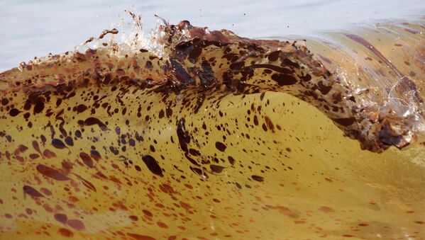 سیاره‌ای که انسان نابودش می‌کند
آب آلوده به نفت در خلیج مکزیک - اسپوتنیک ایران  