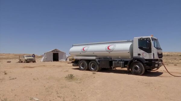 مهاجران سوریه تحت نظارت نظامیان روسیه، اردوگاه «رکبان» را ترک می کنند - اسپوتنیک ایران  