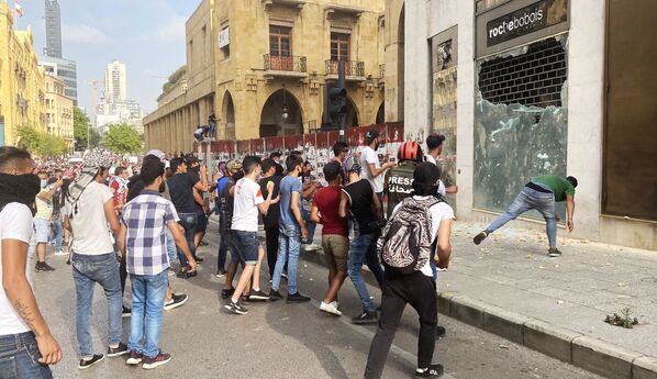  تظاهرات در مرکز بیروت  - اسپوتنیک ایران  