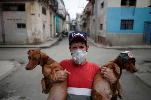 روبرتو گانزالس و سگ هایش در کوبا - اسپوتنیک ایران  