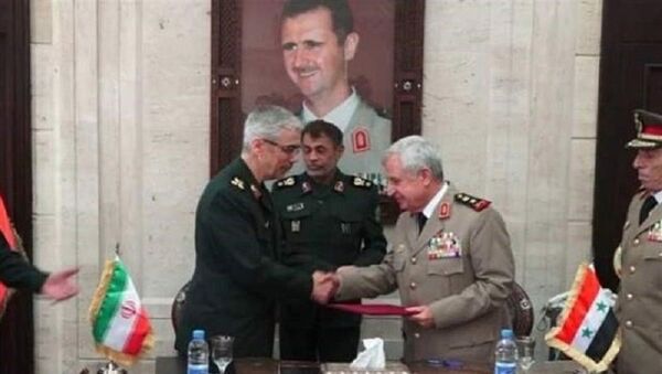 امضای توافقنامه همکاری نظامی بین سوریه و ایران  - اسپوتنیک ایران  
