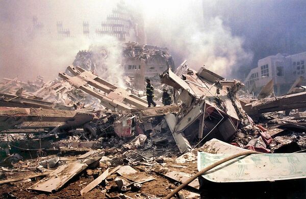 خرابی های ببار آمده  در نتیجه عملیات تروریستی 11 سپتامبر در نیویورک - اسپوتنیک ایران  