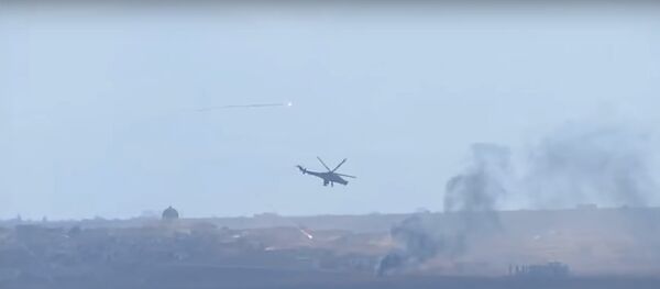 بالگرد روسی می 24 موضع داعشی ها را منهدم می کند - اسپوتنیک ایران  